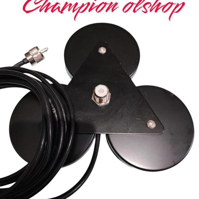 Murah Breket Magnet Segitiga Magnet Besar Untuk Antena Radio Rig Talkie Mobil