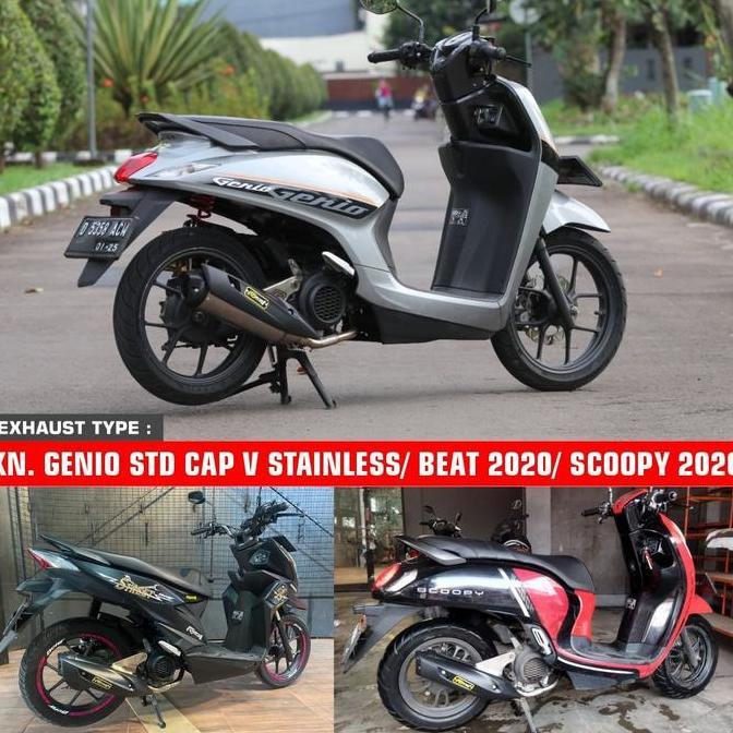 Grosir Rob1 Knalpot Genio/Beat 2020/Scoopy 2020 Std Racing Original Rob1