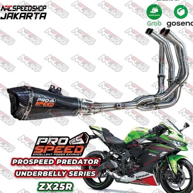 Sale Knalpot Prospeed Shark Black Predator Underbelly Viper Pyton Underbelly / Highmount Kawasaki Zx