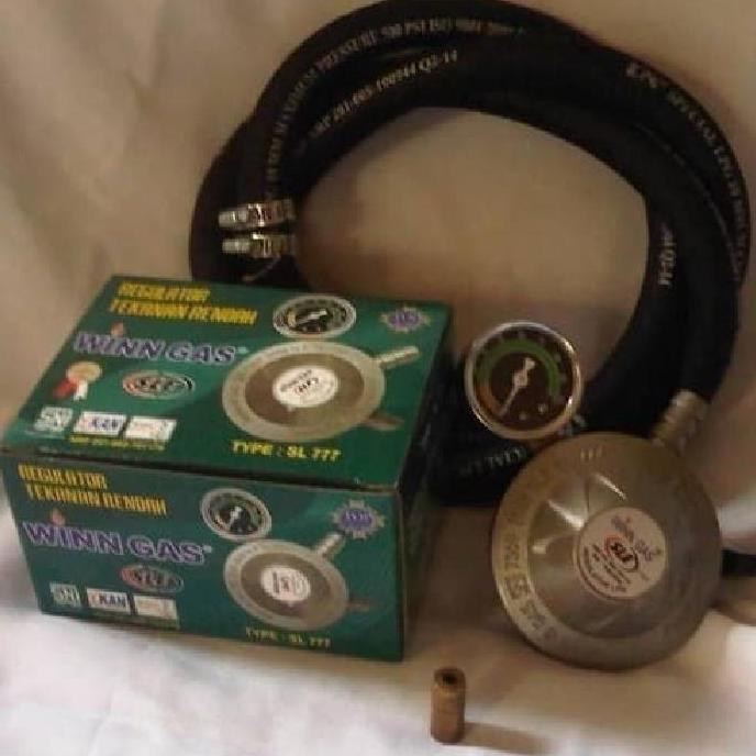 Regulator Compact Gas Matic BIOSAVE WINN GAS SL 777 M Selang LPG 3 LPS