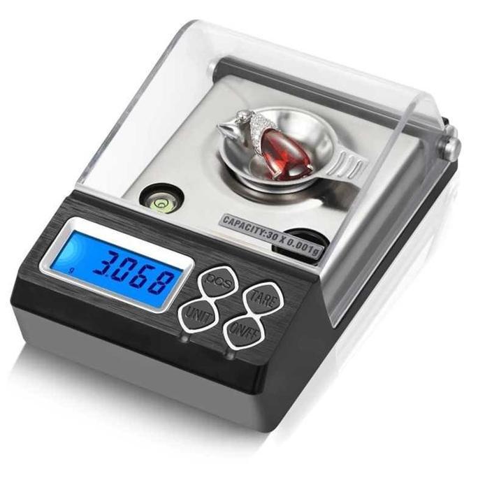 Timbangan Emas 0.001g Perak Batu Permata Perhiasan Dital 50g