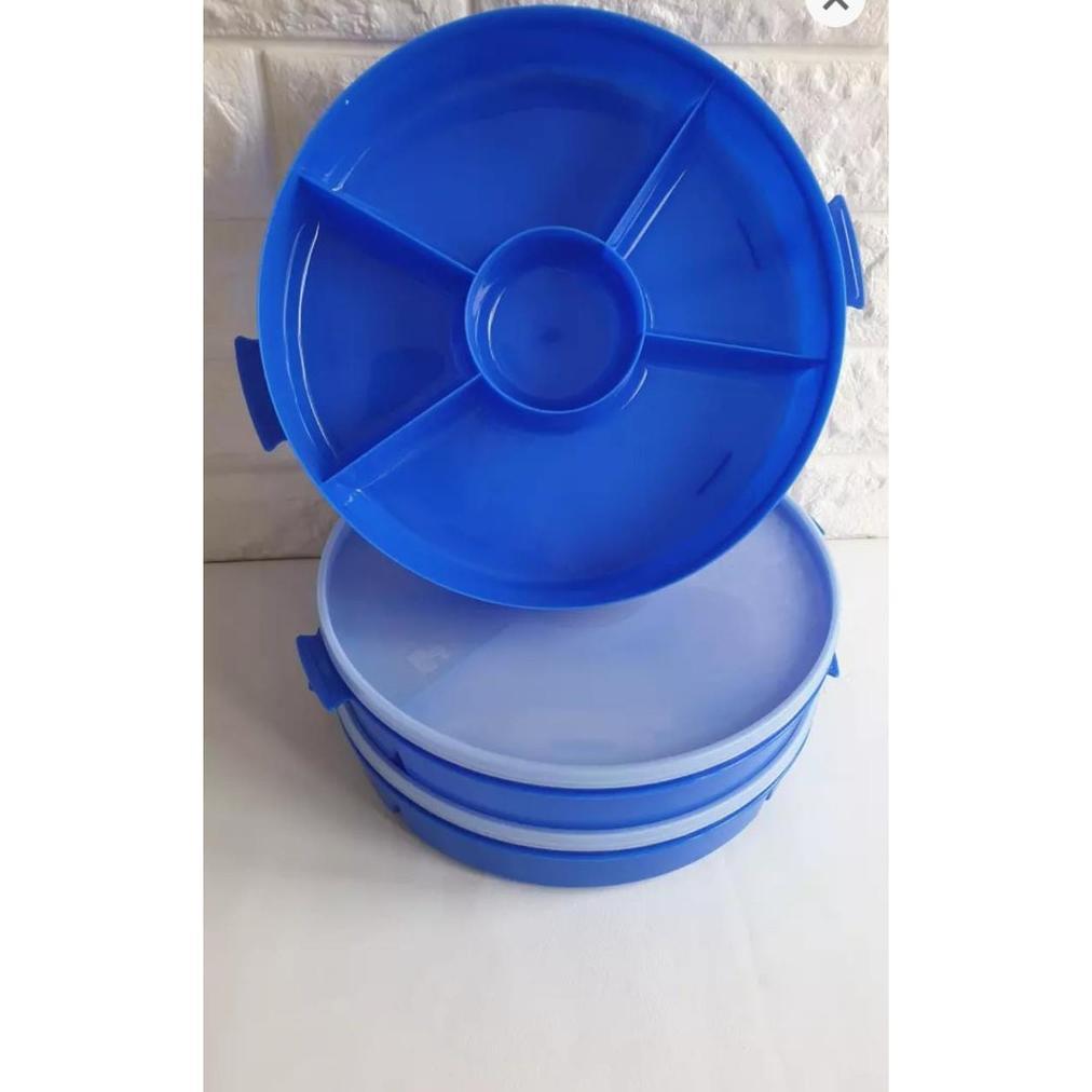 NEW Rantang Catering Bulat Susun 3 Tantos Lunch Box Kotak Makan