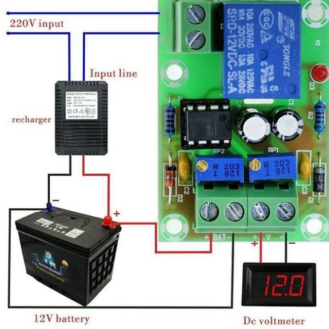 XH-M601 12V BATTERY CHARGER XHM601 MODULE CONTROLLER ACCU CHARGING AKI