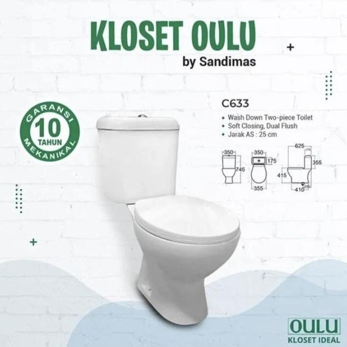Murah Closet Duduk Oulu C633 Closet