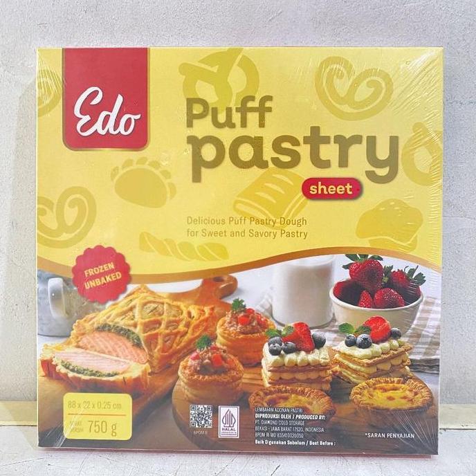 Edo Puff Pastry 750 gram | edo puff pastry | puff pastry