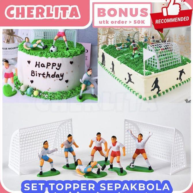 Topper Kue Ulang Tahun Sepak Bola Soccer Kaki Lucu Hiasan Ultah Anak