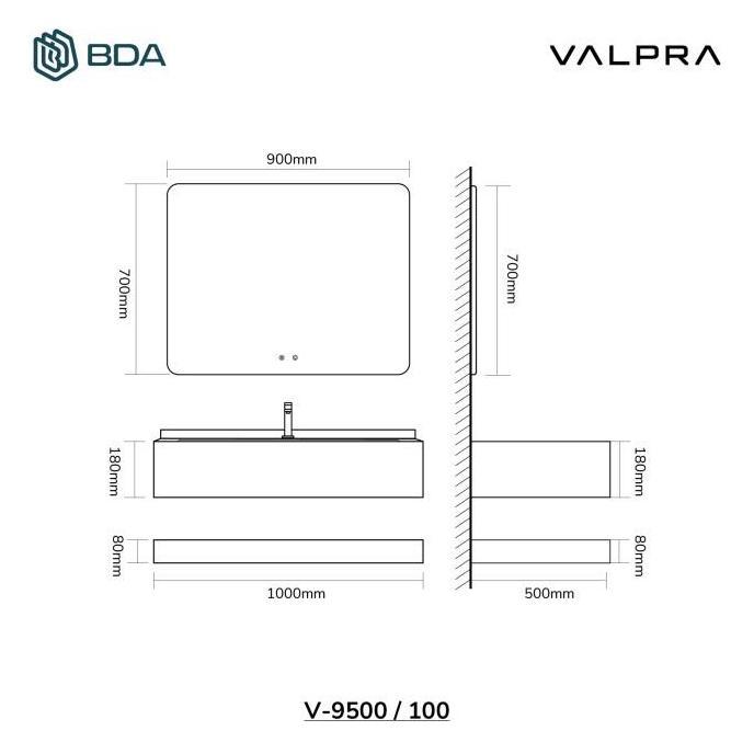 Sale Valpra Wastafel Kabinet Kamar Mandi Cabinet Wastafel Minimalis Set Komplit Washtafel Kabinet Ka