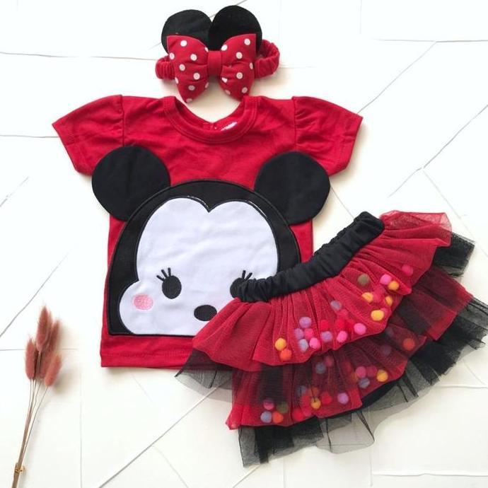 baju bayi perempuan 0 6 bulan Set Rok Tutu