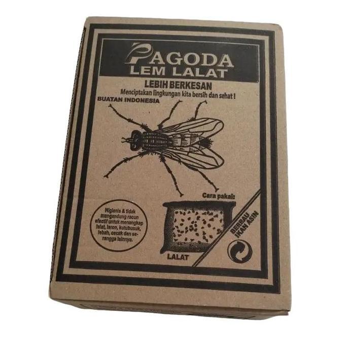 (1box) Lem Lalat Kertas Pagoda Perangkap Lalat Cicak/ Kertas Lem Lalat Serangga isi 100 lembar
