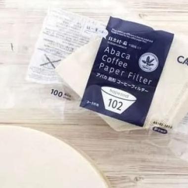 Cafec Ab-102 Abaca Coffee Filter Saringan Kopi Trapesium 102 100P Brow
