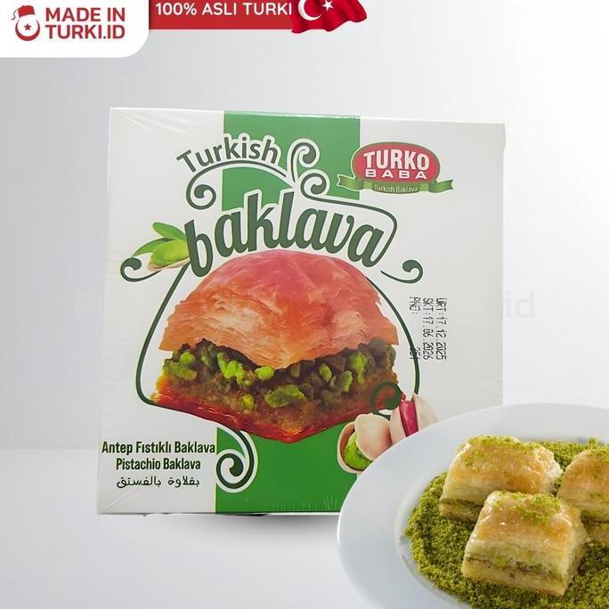 Turko Baba Turkish Baklava Antep Fistikli Baklava 125gr Turko Baba Baklava Isi Pistachio Asli Turki 