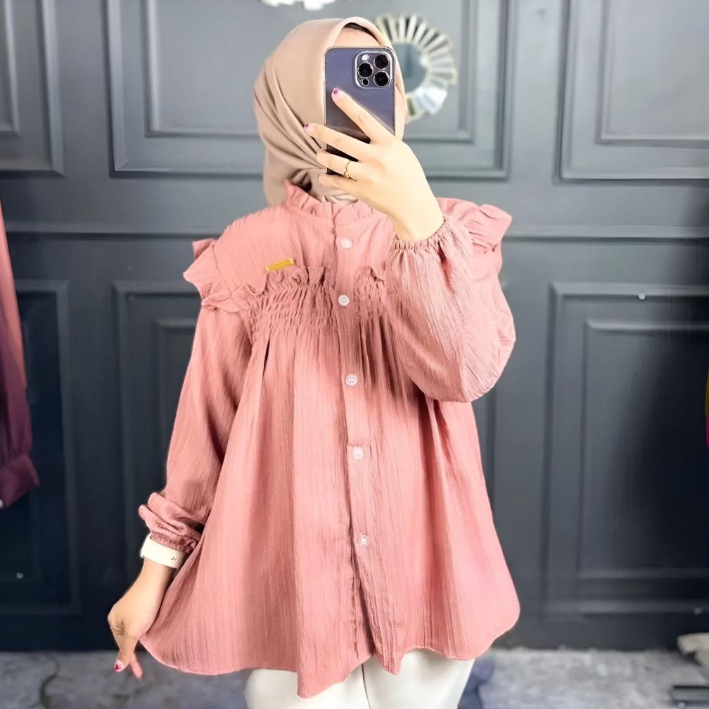 NEW ATASAN LADYCRUSH BLOUSE WANITA KOREAN STYLE PAKAIAN WANITA TERBARU
