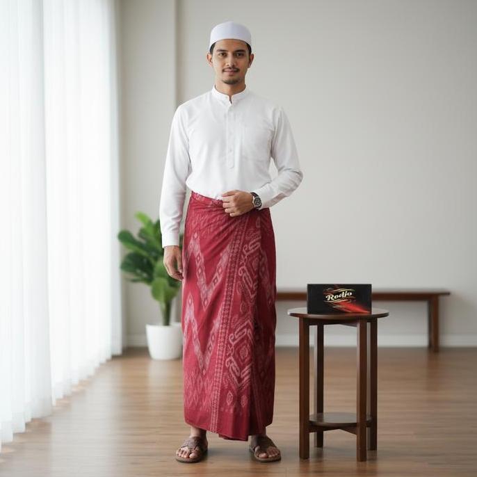 Sarung Rodjo Exlusive Warna Sarung Pria Tenun Traditional Premium Sarung Halus Sholat Nyaman Muslim 
