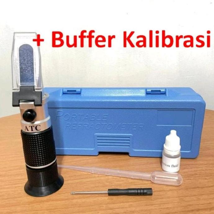 Salinity Refraktometer Alat Ukur Kadar Garam Refraktometer ATC 0-100 % original