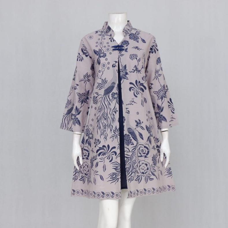 BEST DEALS ELZAEDA TUNIK BATIK WANITA MODERN JUMBO LD 120 130 140 | ATASAN BATIK DARA PUSPITA - BAJU