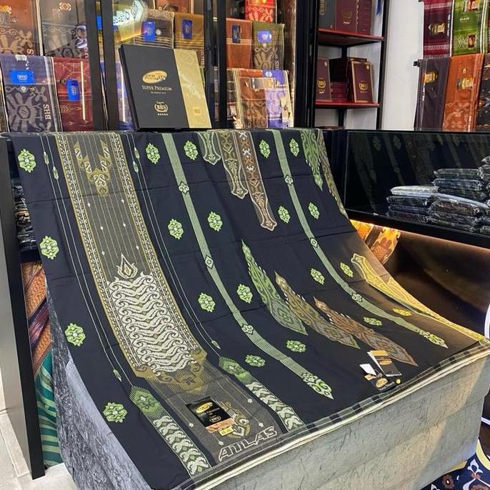 ATLAS Sarung Super Premium Gold 980 JAQUARD FULL SONGKET Series Selvedge Jaquard Bahan Katun Berkual