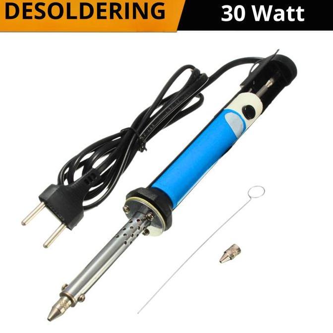 CHIYAQU Alat Sedot Timah 30 Watt Solder penyedot Timah elektrik Desoldering atraktor