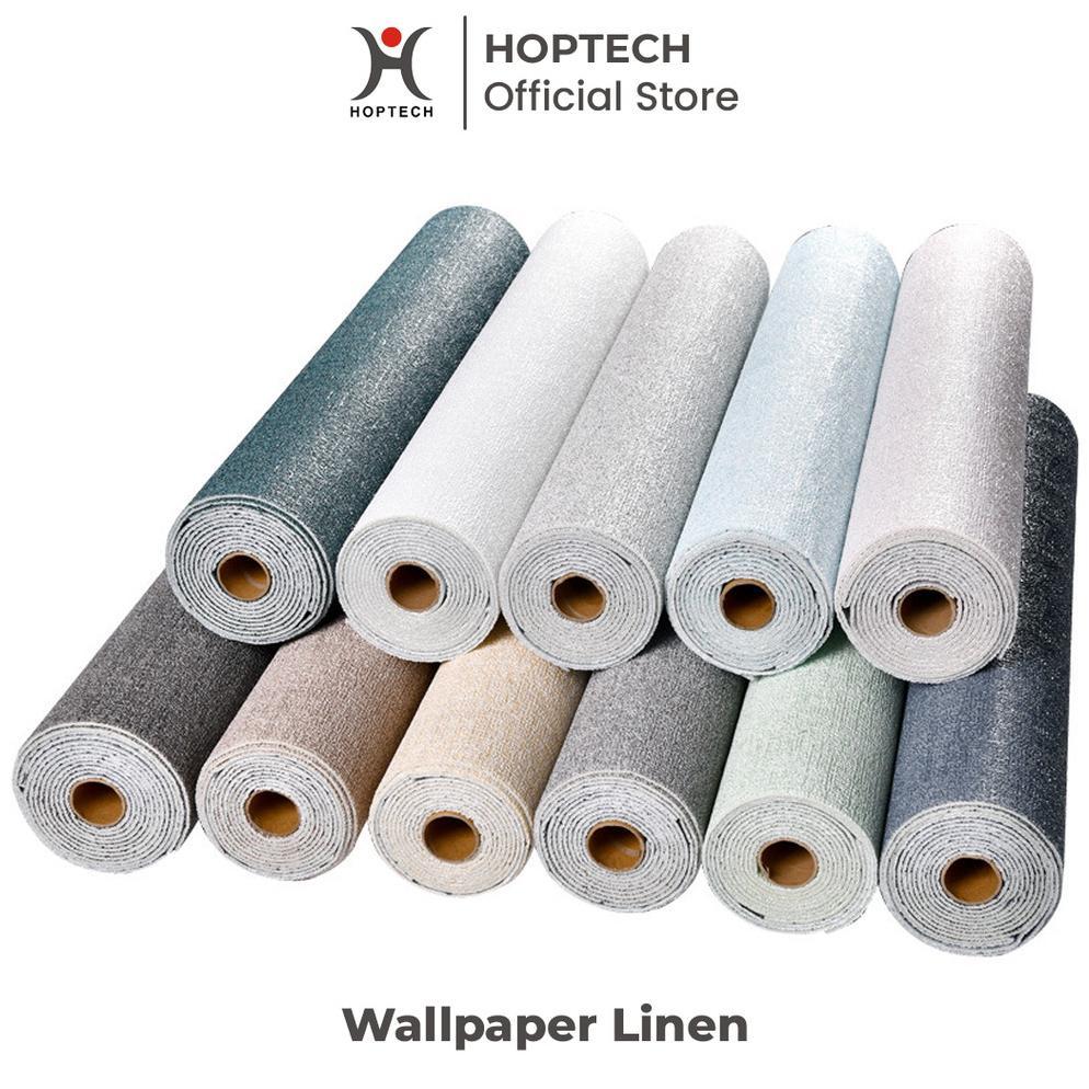 CUCI GUDANG HOPTECH - WALLPAPER LINEN ROLL | WALLPAPER DINDING | DEKORASI KAMAR | STICKER DINDING