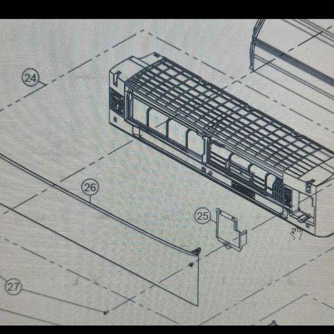 Cover Depan Indoor AC Split Panasonic 2~2,5 PK Model CS-YN18/24TKJ Terlaris