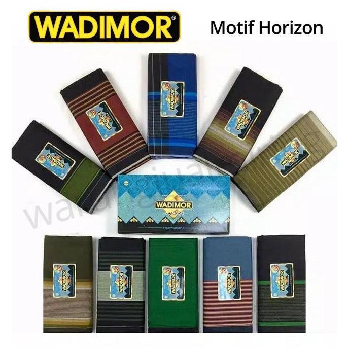 Sarung WADIMOR Padang Horison Tiga Dara Klir - Kain Tenun Motif Kotak Kotak2 Dewasa Pria Laki Cowok 