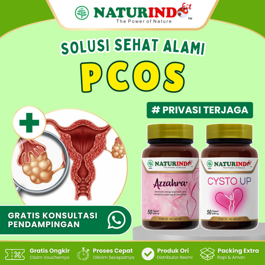 Solusi Alami Bantu Atasi PCOS Polycystic Ovary Syndrome Sel Telur Kecil Program Hamil BPOM Halal