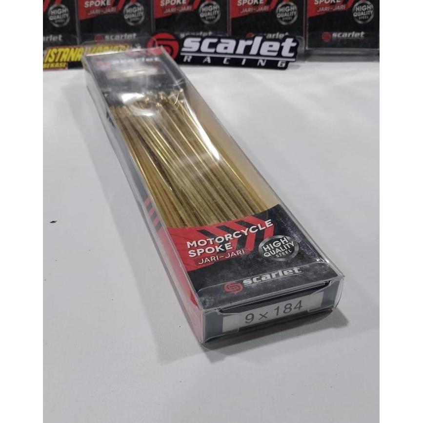 Jari jari Scarlet Ring Velg 17, 18, 14  Hitam Croum Gold Harga Satuan/Satu Pak/Satu Lingkaran Veleg