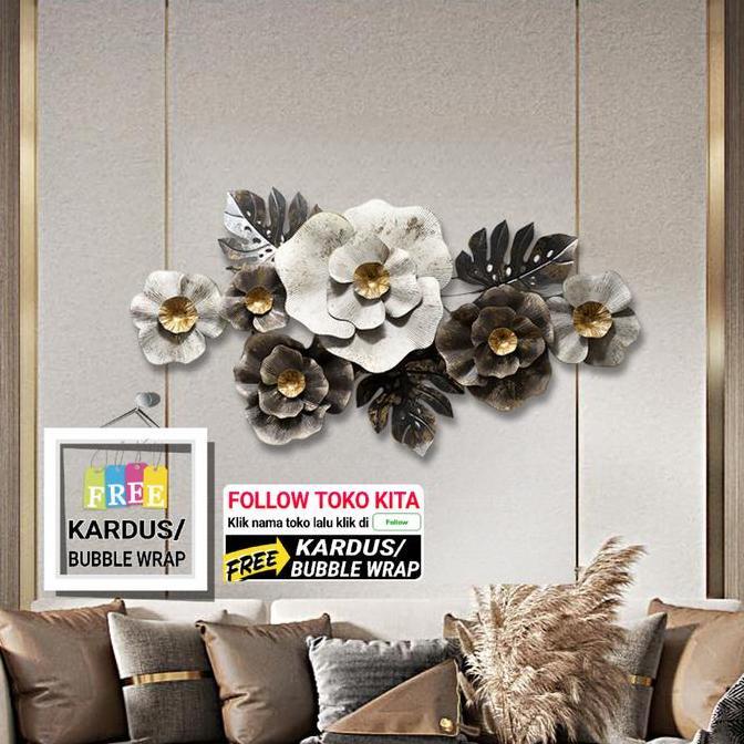 GRAB/GO CAR Bunga Hiasan Dinding Hiasan Rumah Jumbo Wall Decoration