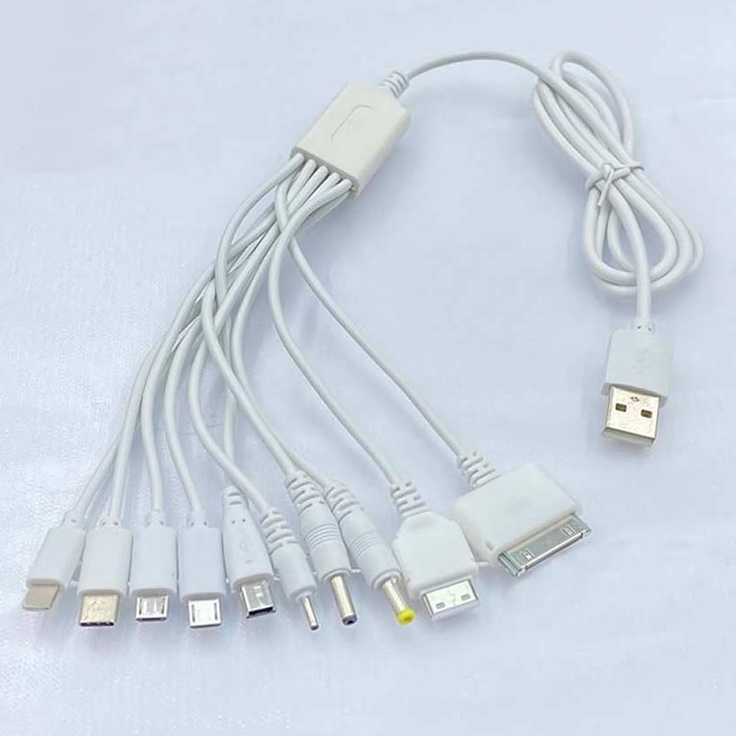 TERBARU 10 in 1 Kabel Data Cumi USB / Kabel Charger Cumi Multifungsi USB 10in1 1Meter