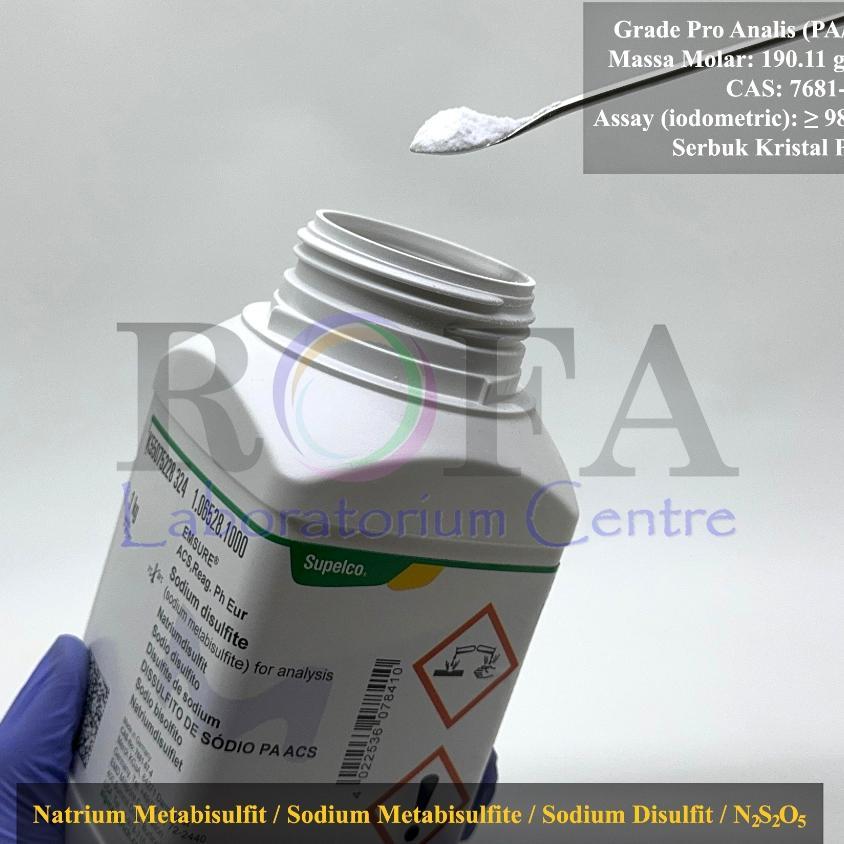 Natrium Metabisulfit / Sodium Metabisulfite / Sodium Disulfite / Na2S2O5 Pro Analis Merck Eceran 10 