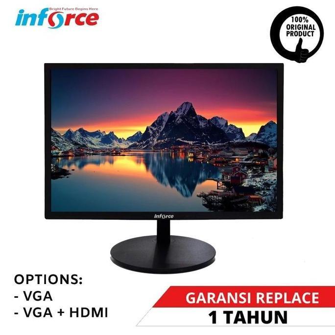 Krandanstore - Inforce LED 19.5 Monitor 19 2 19.5 Inch Inci VGA / HDMI