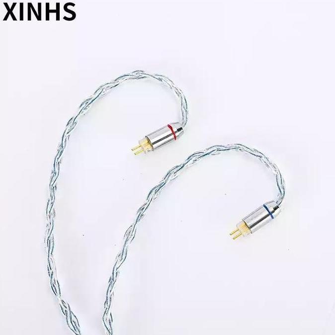 Odio- Xinhs Rainbow Blue Kabel Upgrade 8 Core For Kz Dq6 Trn Mt1 Pro Cca Cra Ivipq