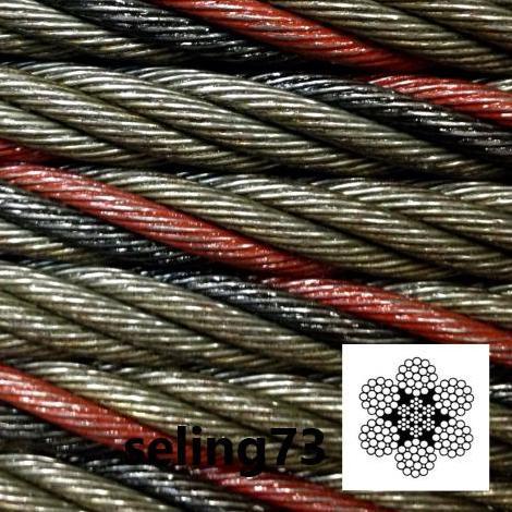 Seling Baja 16mm / Kawat Seling IWRC 6x37 + IWRC 16mm Ungalvanis