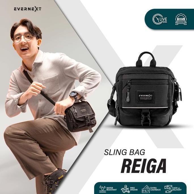 Cod,Bisa- Evernext - Tas Selempang Pria Sling Bag Pria Tas Selempang Mini Pria Tas Bahu Reiga