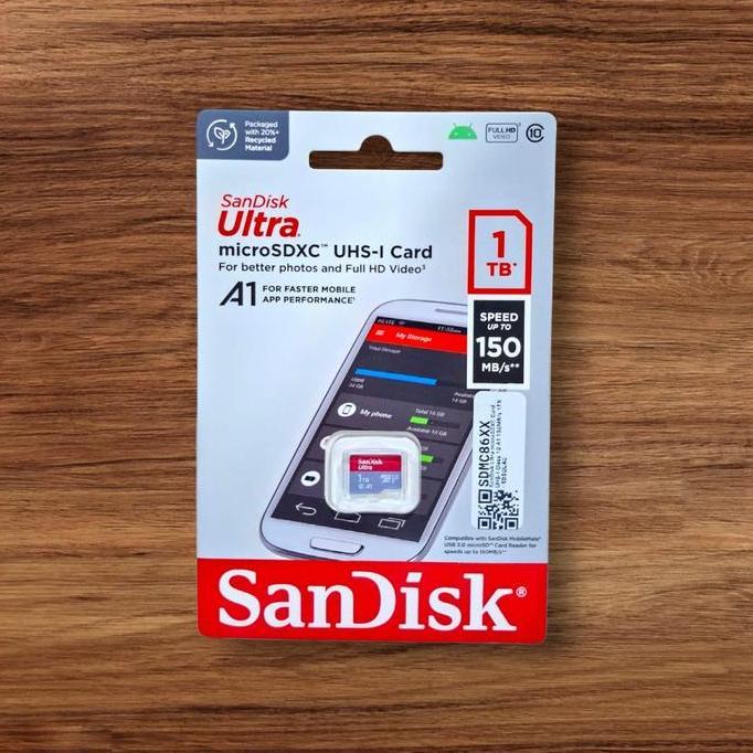 MICRO SD 1TB 150 MB/S SANDISK ULTRA ORIGINAL 1 TB MEMORY CARD ORIGINAL MINI MICROSD CLASS 10 ORIGINA