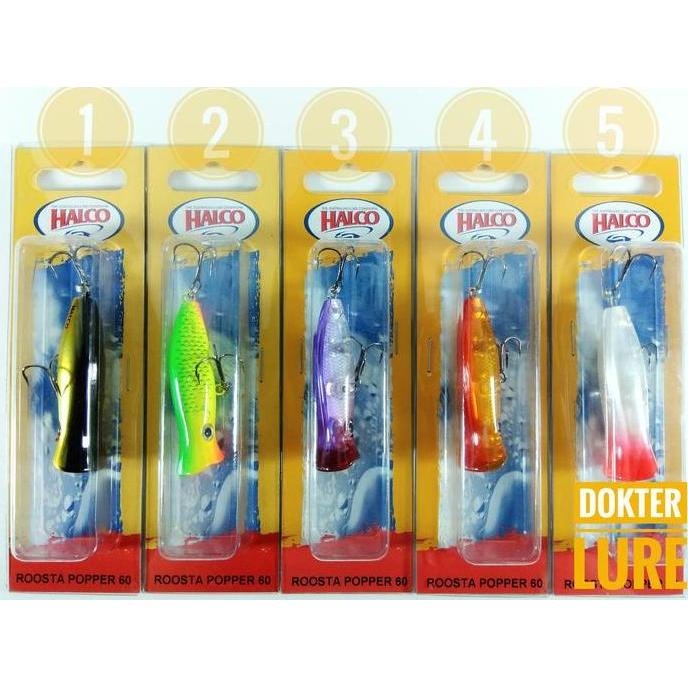 LURE Popper HALCO Roosta Popper 60 7gr 6cm Ultralight UL