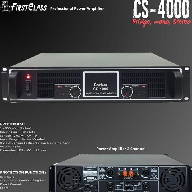 power amplifier firstclass cs 4000/cs4000 first class original