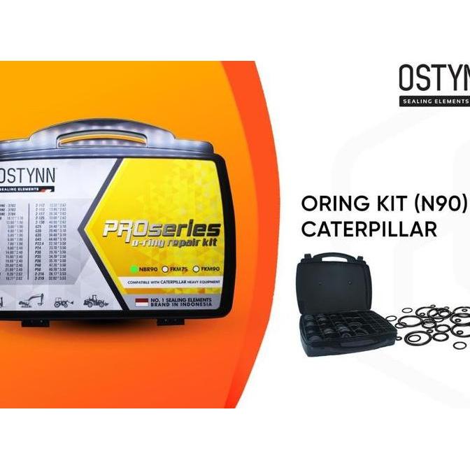 CEFRUCHE Oring Kit NBR90 OSTYNN O Ring Repair Karet Seal Set Box CATERPILLAR