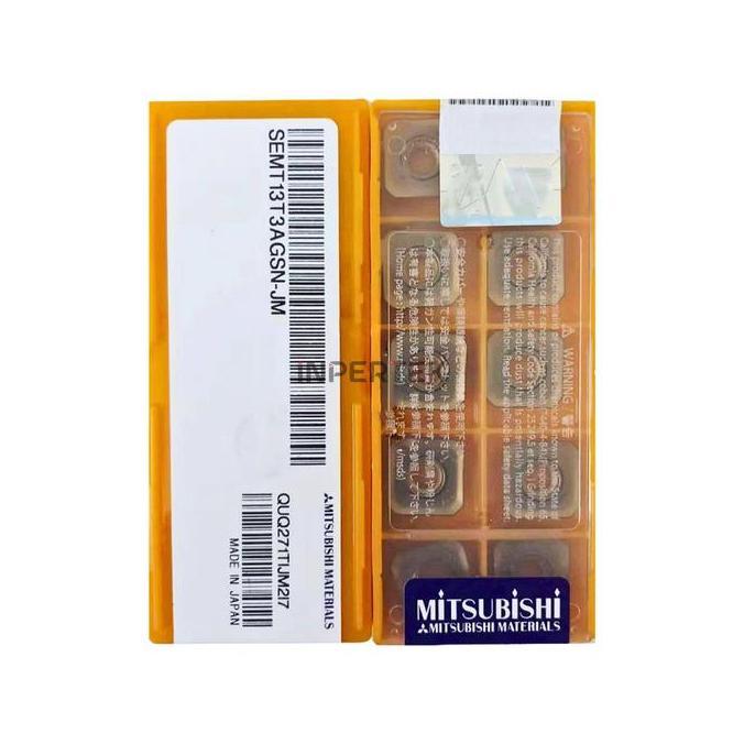 HAWAYMAX Insert SEMT 13T3 AGSN JM MITSUBISHI ORIGINAL Pahat Milling SEMT 13 T3 Mata SEMT13T3AGSN-M