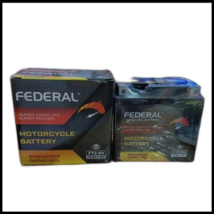 BEST DEAL FEDERAL FTZ6S AKI KERING MOTOR N-MAX 150/SATRIA FU/GSR150/GSR 150 R 
