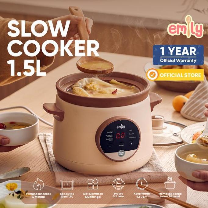 PROMO DISKON - Emily Slow Cooker 1.5 Liter ESC-39008