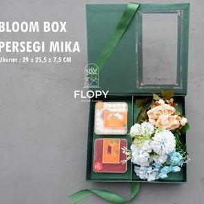 Newstockcik- Bloom Box Kotak Jendela Mika / Kotak Uang Money Box Hampers Kue