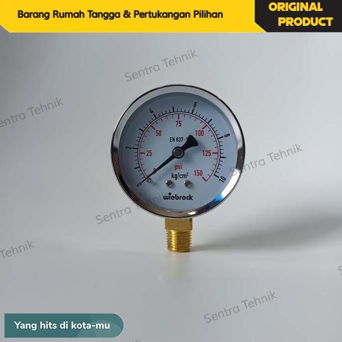 Pressure Gauge Wiebrock Manometer Boiler Setrika Uap Nagamoto Sinatex Maomoto Jupe Kenzo 4 6 10 BAR 