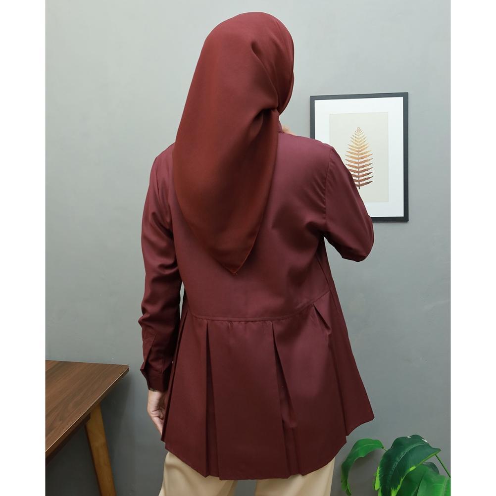 Cod - M, L, Xl, Xxl - Original Ayesa Top Sku Ke 1 - Pakaian Kemeja Kerja Wanita By Hijab Mamah Icis 