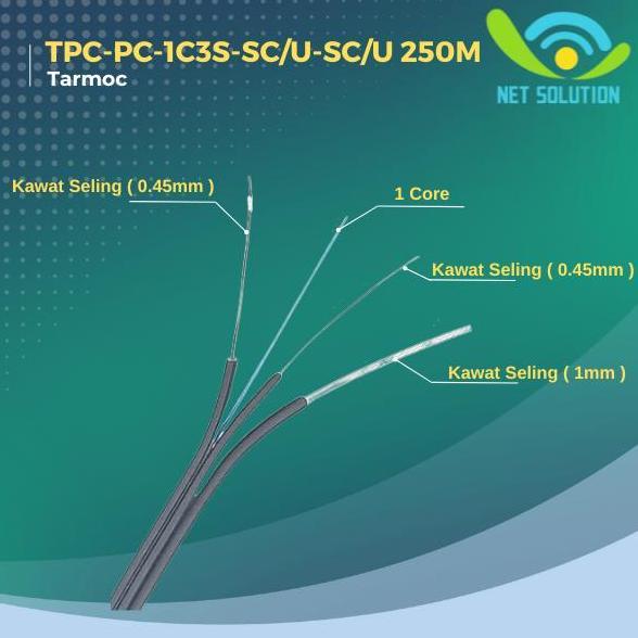 Kabel FO Precon 250 Meter |Fiber Optic Preconnectorized Dropcore 250 M
