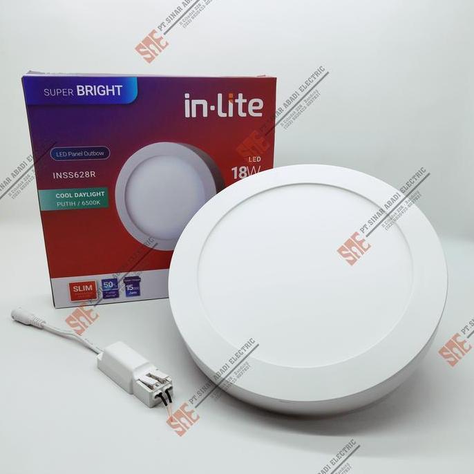 Lampu Downlight Led Inlite 18 Watt Outbow 6500K In Lite INSS628R