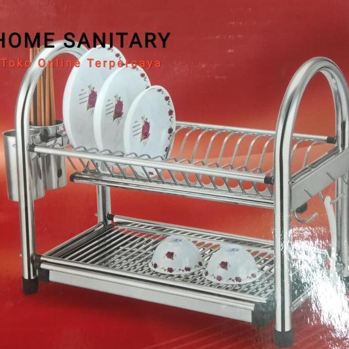 Tirisan Piring Stainless Rak Piring Rak Dapur
