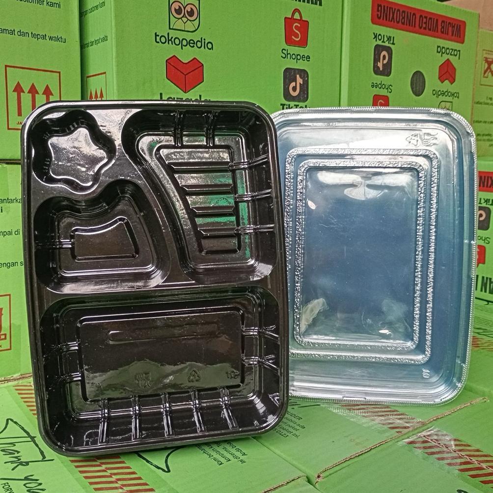 [50 SET] GRATIS PACKING KARDUS Mika Bento Sekat 4 Bintang / Tray Bento Bintang / Box Bento / Bento M