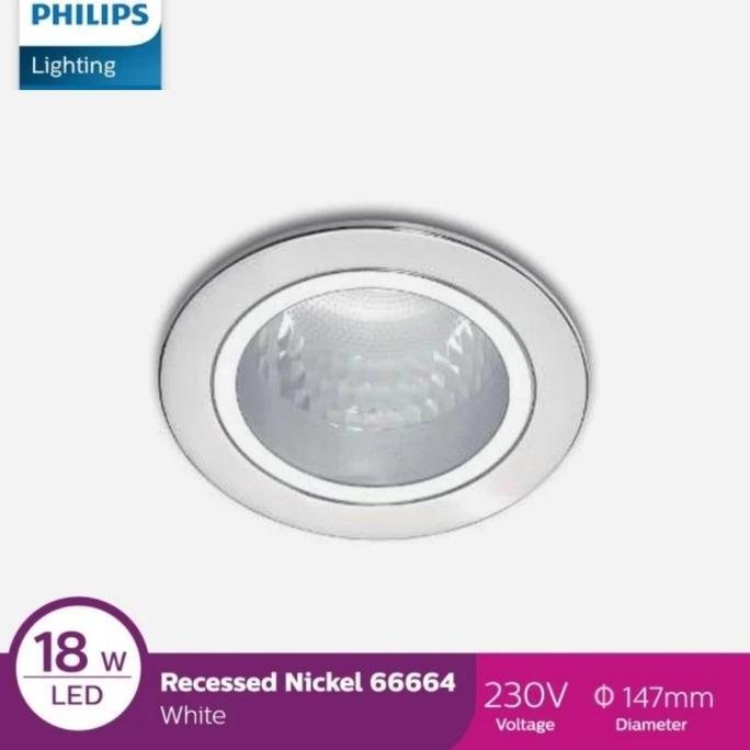 Rumah Lampu PHILIPS Recessed Downlight 4 Inch 66664 White Putih