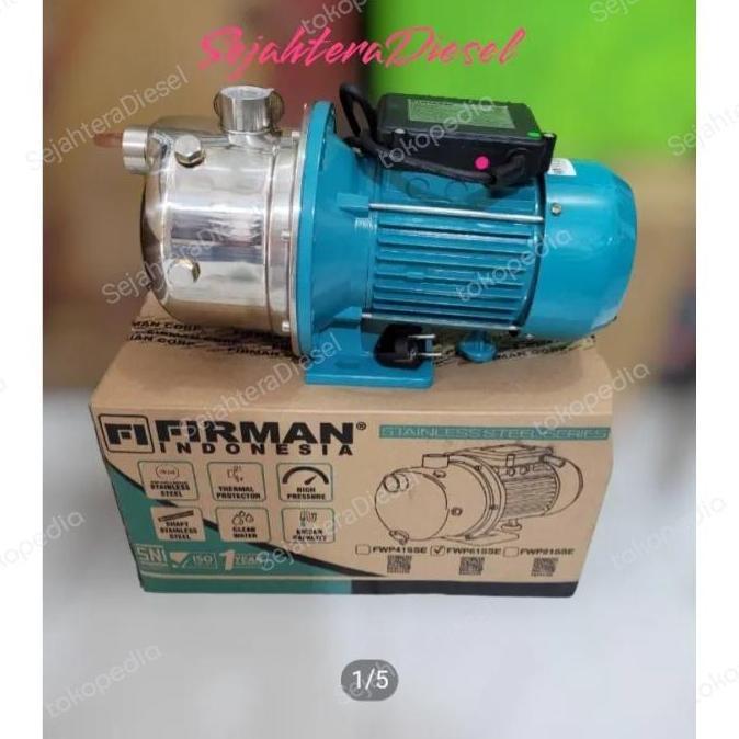Pompa air FIRMAN FWP 61SSE stainless/Pompa air isi ulang galon