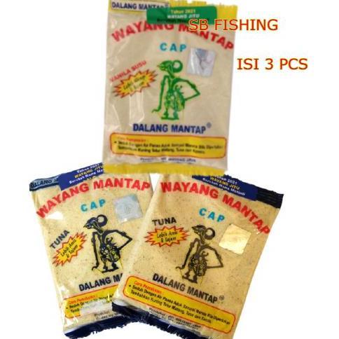 Paket umpan ( w jitu tuna 2 dan vanila susu 1 ) umpan ikan mas wayang terlaris